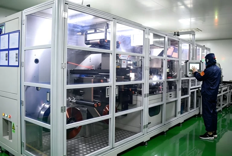 High-Speed Die Cutting & Notching System for Battery Electrodes