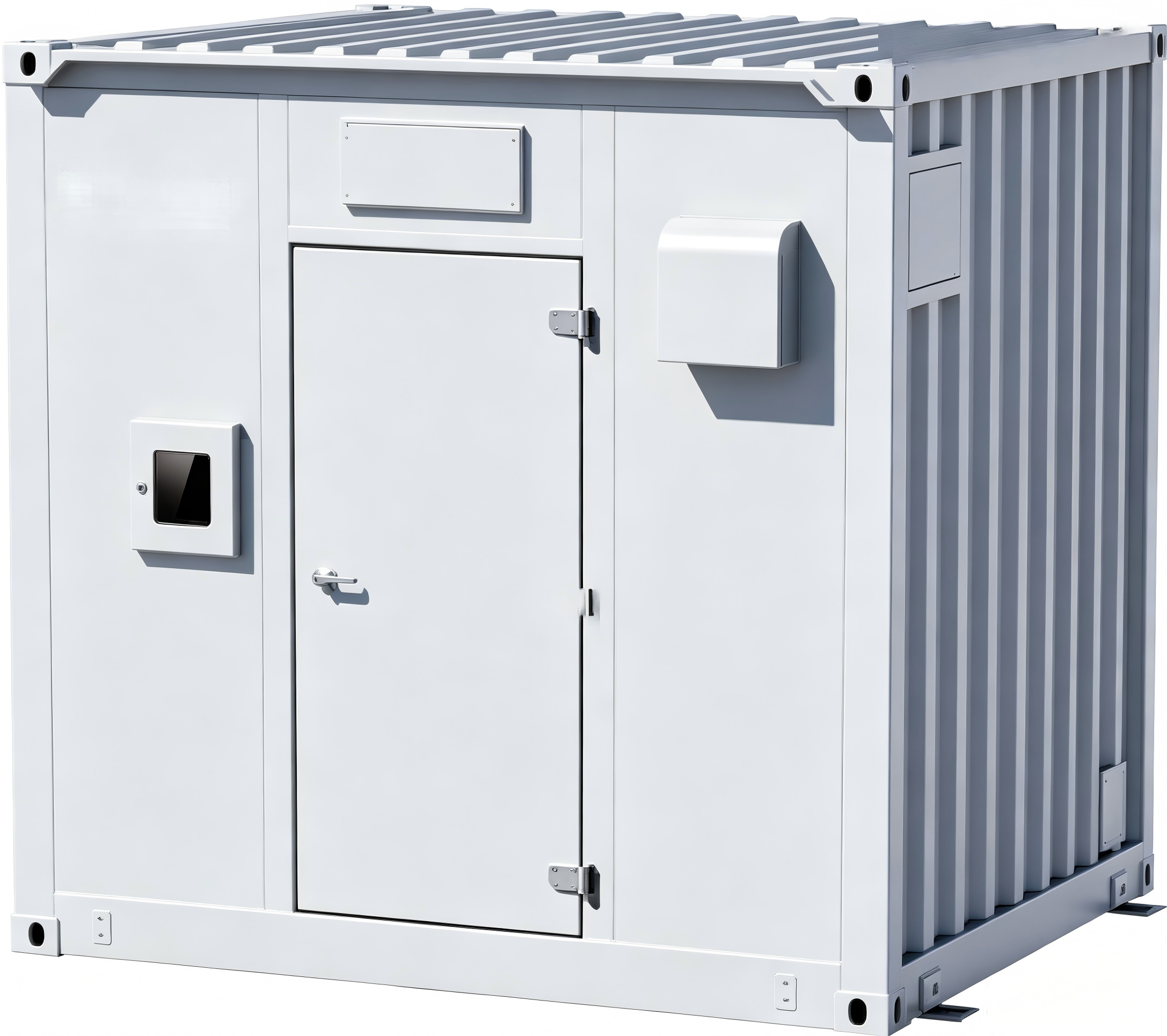 Highly Integrated Containerized Battery Energy Storage System for Large Data Centers, pre-installing UPS, LFP batteries, power distribution, and security systems