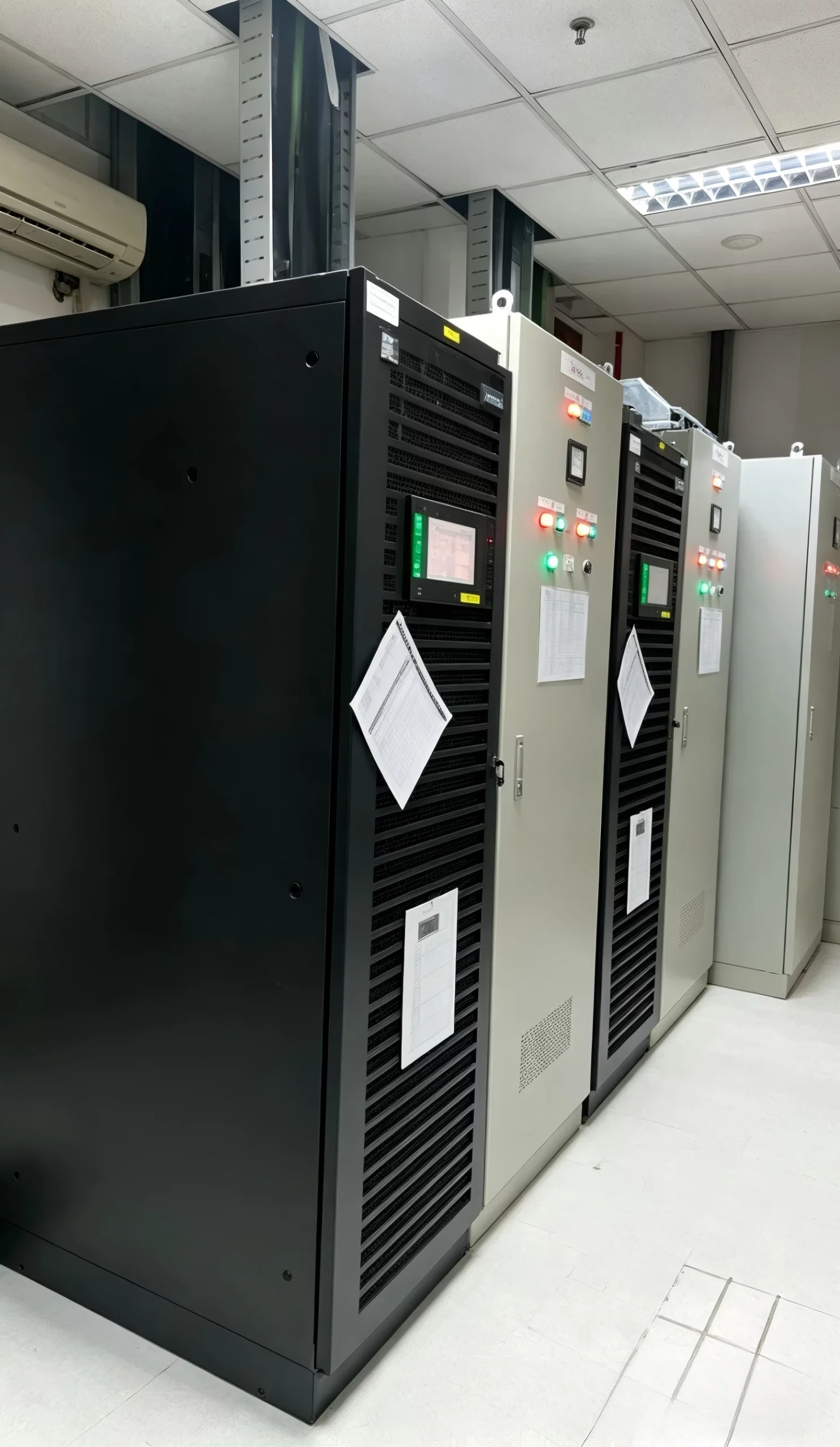 Sacred Sun LFP battery system deployed in a data center UPS room