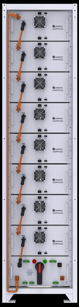 Sacred Sun 76.8V100Ah high voltage LFP battery module rack for UPS and C&I energy storage