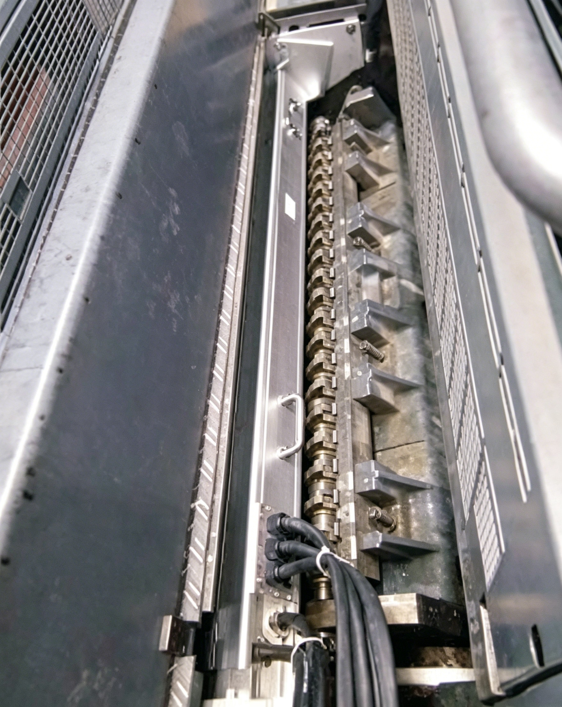 UV LED curing unit installed in a printing press delivery section